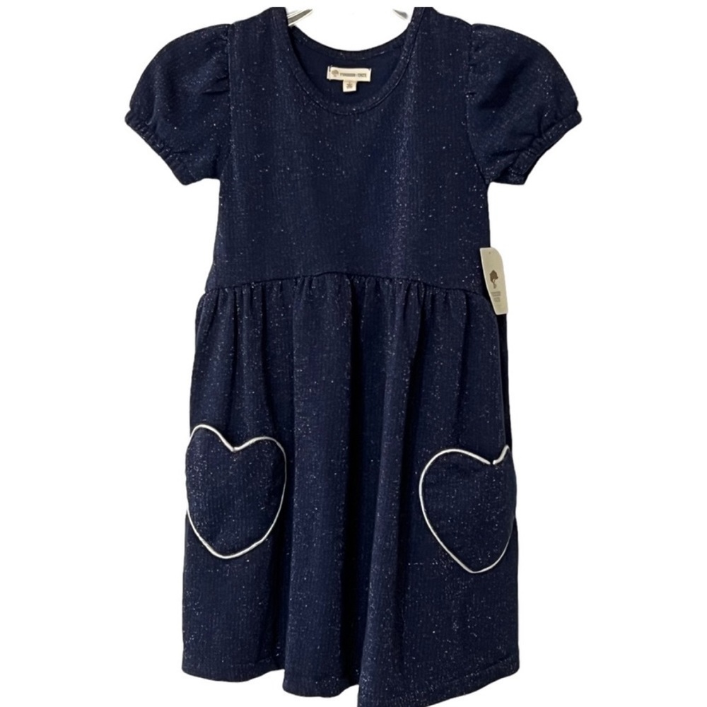 Tucker + Tate Girl’s Short Sleeve Dress with Heart Shaped Pockets 7
